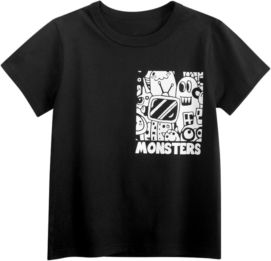 Boys' 4-Pack Excavator Short Sleeve Crewneck T-Shirts Top Tee Size 2-7 Years Toddler Boys' Value