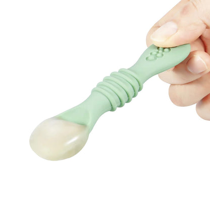 PandaEar 7 Pack Silicone Baby Spoons, Toddler Self Feeding Utensils