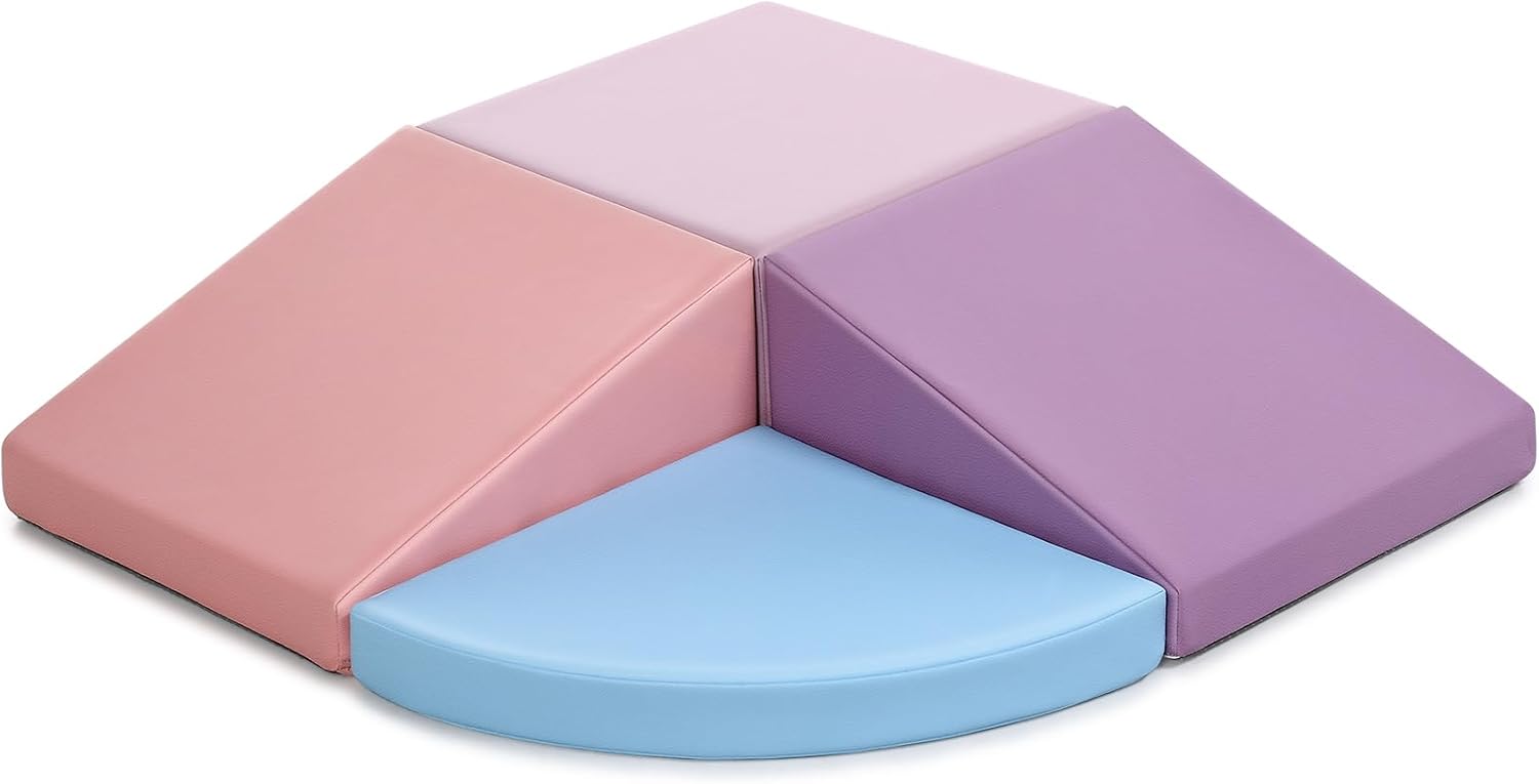 Climbing Foam Blocks for Toddlers: PU Leather Foam Blocks for Kids Active Play - Toddler Climbing