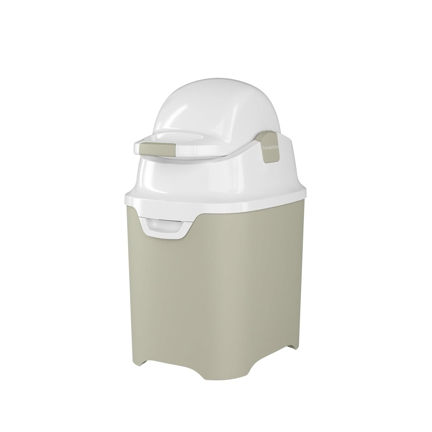 Foundations Mini Diaper Pail with Airtight Lid - Durable & Odorless Diaper Disposal, Large