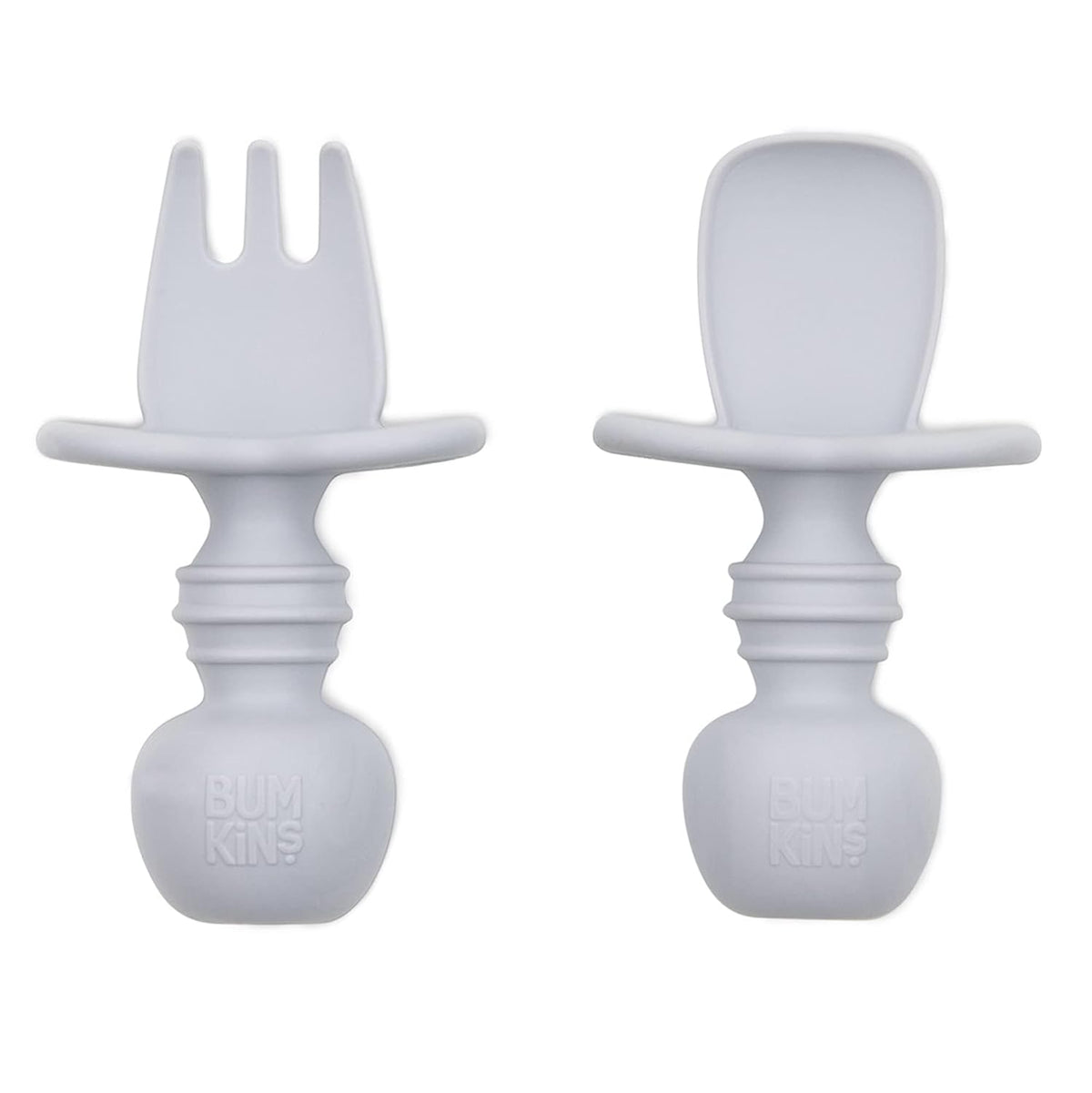 Bumkins Baby Utensils Set, Chewtensils Silicone Spoons for Dipping, Self-Feeding, Baby Led Weaning