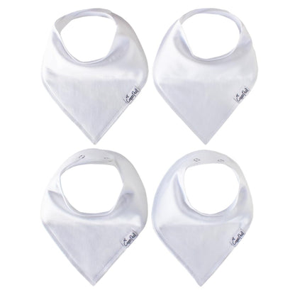 Copper Pearl 4 Pack Soft Cotton Baby Bibs for Drooling and Teething, Absorbent Drool Bibs for Baby