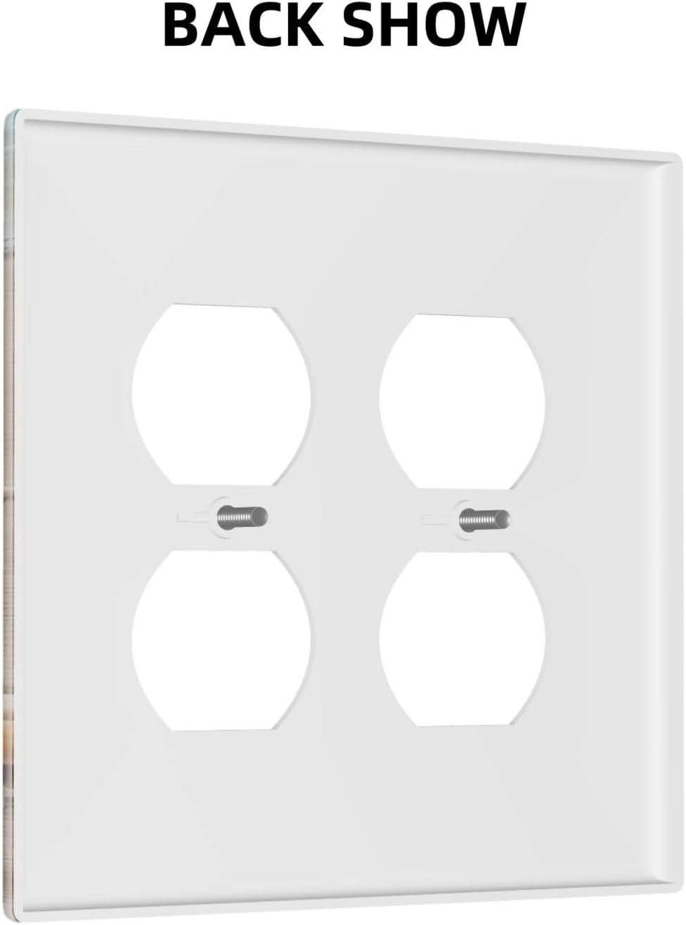 Decorative Outlet Covers Beachy Sea Ocean Seashell Starfish 2 Gang Wall Plate Cover Double Duplex