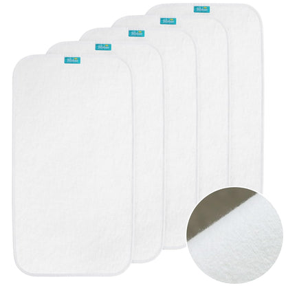 Changing Pad Liner 5 Count Waterproof Baby Diaper Changing Pad Cover 28" X 15" Larger Cotton