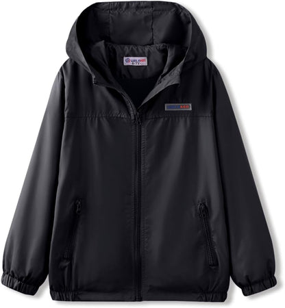 WELAKEN Lightweight Jacket for Girls Kids & Toddler II Girls' Print Water-Resistant Jacket