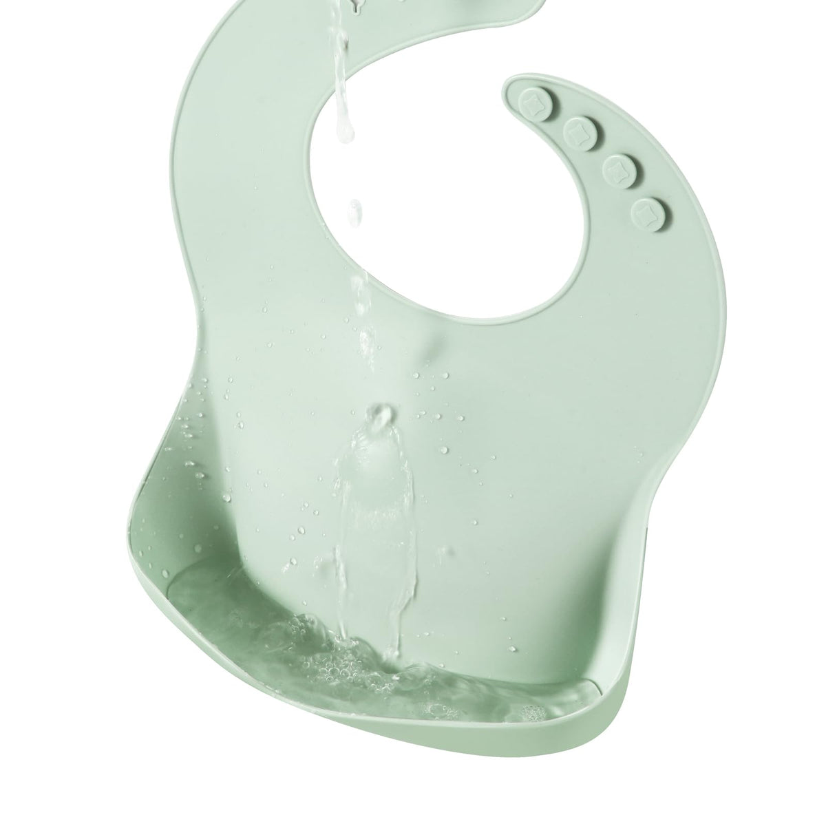 PandaEar Set of 3 Silicone Baby Bibs Waterproof, Soft, Unisex, 10-72 Months (Pink/Green/Beige)
