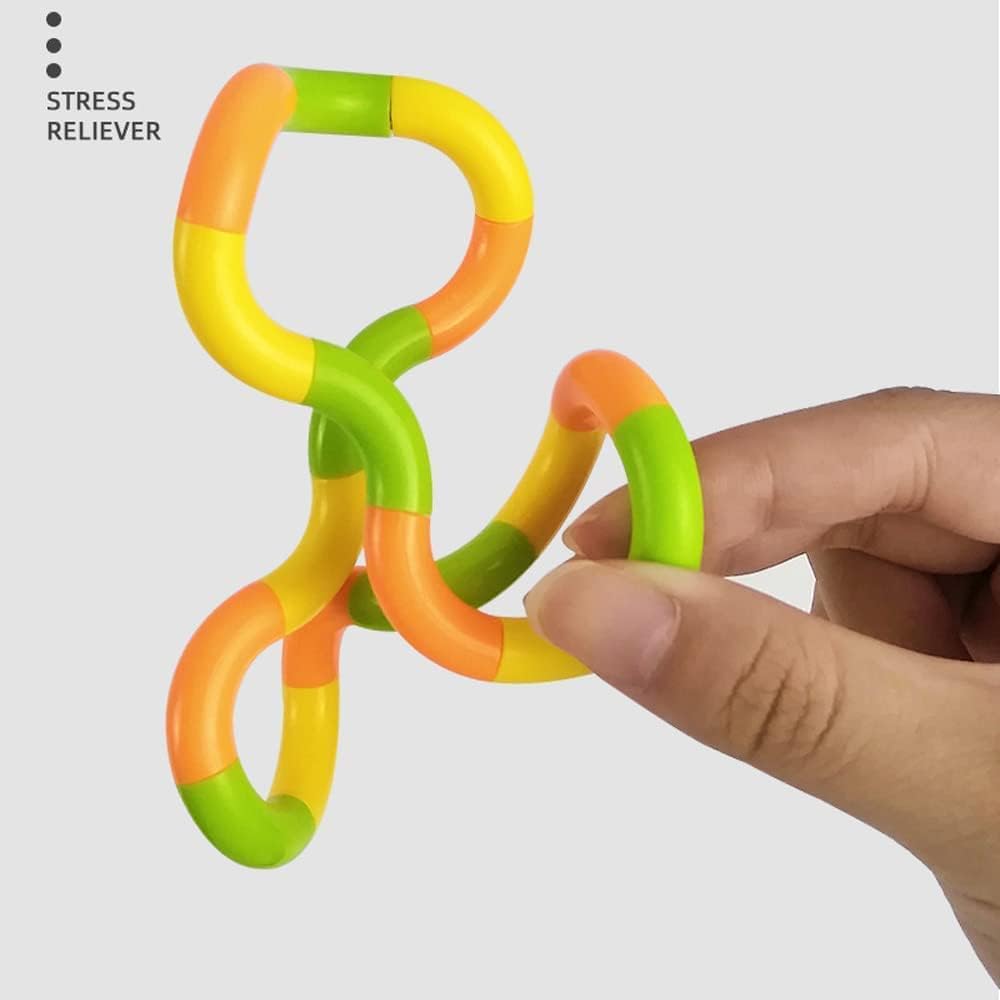 20 PCS Multicolored Quiet Fidgets Toys for Unique Fidget Experience, Anti Anxiety Sensory Toys