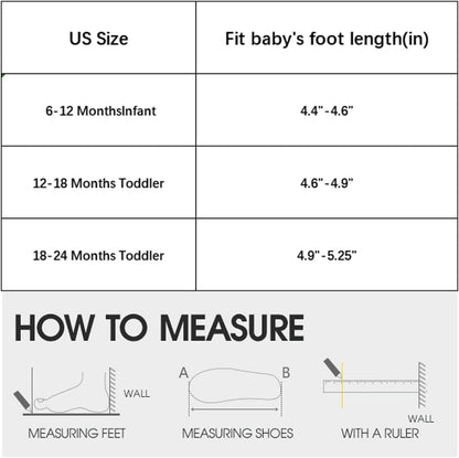 Newsonet Baby Shoes Boys Girls First Walking Breathable Non Slip Walker Sneakers Soft Sole 6 9 12