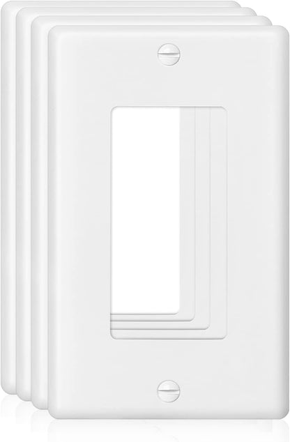 Decorator Wall Plate 1-Gang Light Switch Plate Outlet Cover,Unbreakable Polycarbonate