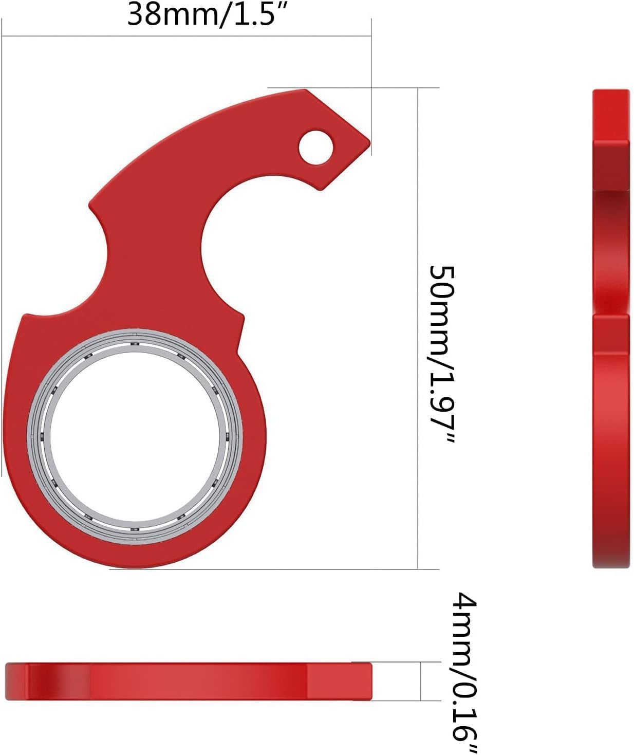 Key Flipping Keychain Spinner Spinning Key Ring Spinner for Car Key Pocket Spinning Stress Reliever