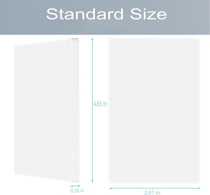 1-Gang Screwless Blank Wall Plate Cover Blank Switch Outlet Electrical Faceplate for Light Switch