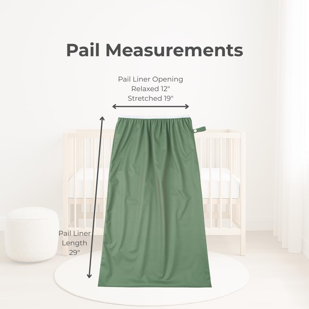 Nora's Nursery Pail Liner for Cloth Diapers - Reusable and Washable - Fits all Standard Diaper