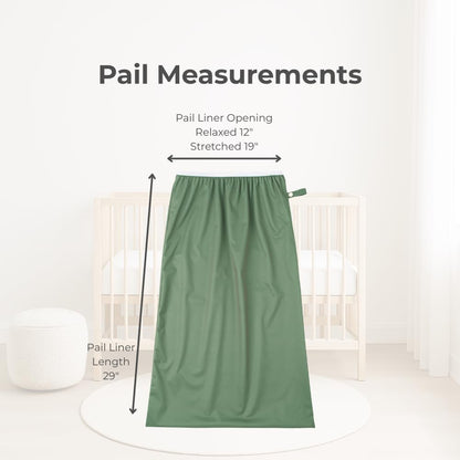 Nora's Nursery Pail Liner for Cloth Diapers - Reusable and Washable - Fits all Standard Diaper