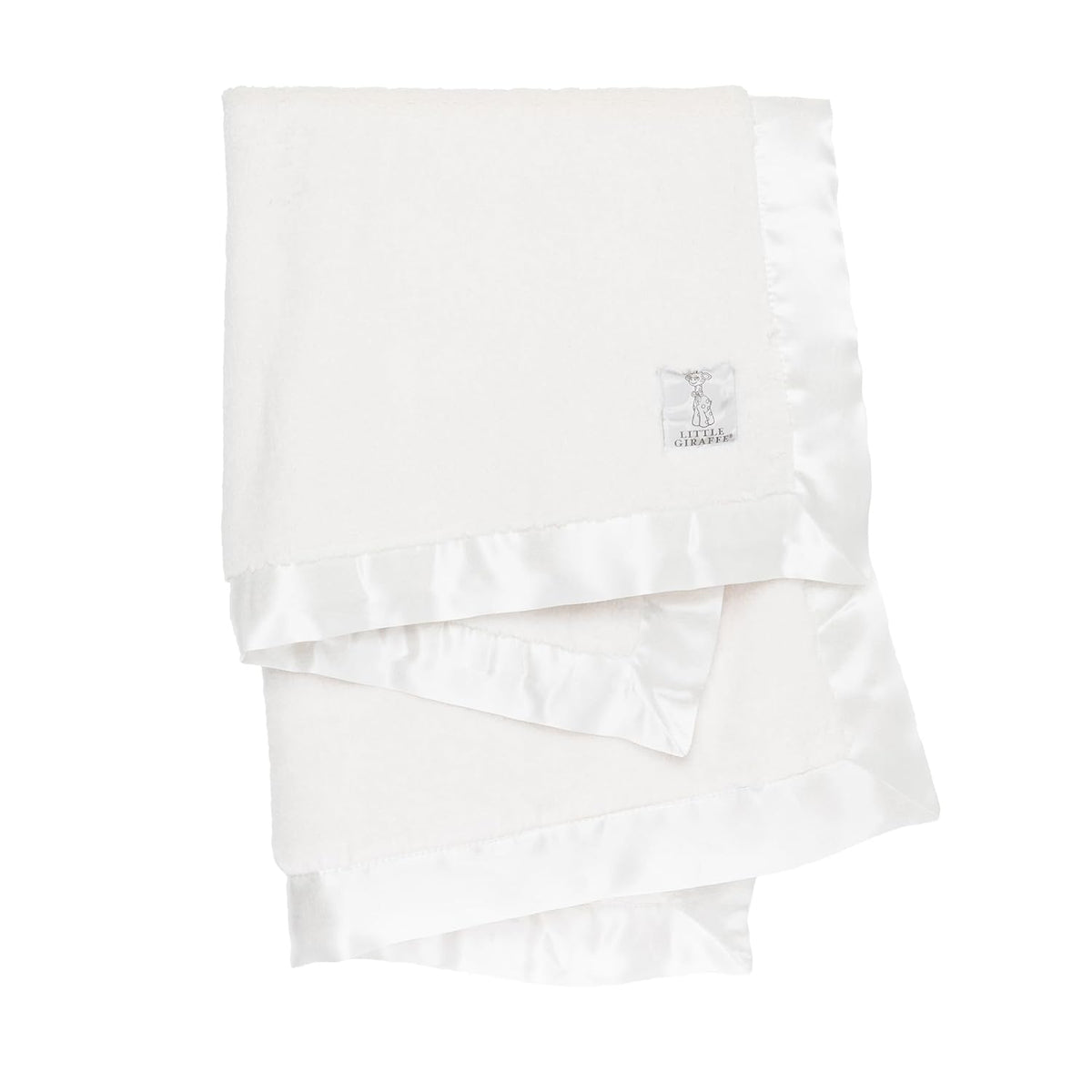 Little Giraffe Baby Blanket - Luxe Soft Blanket with Satin Trim - Baby Stroller Blanket - Newborn