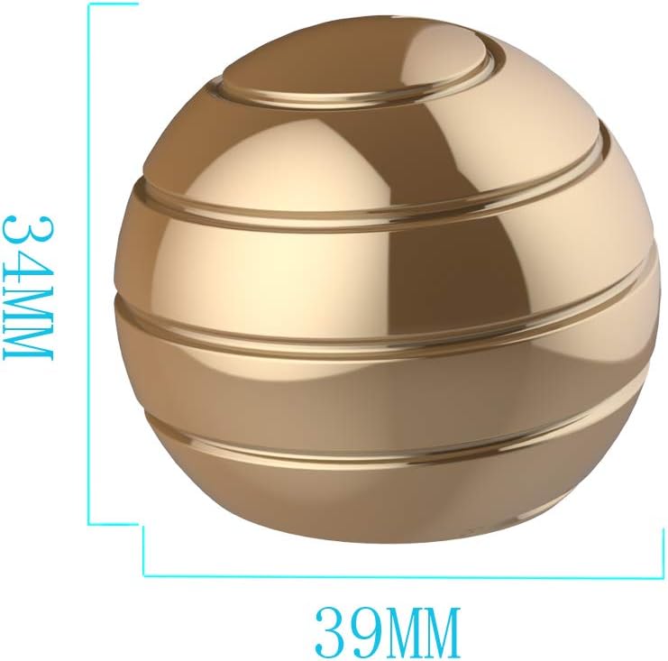 Kinetic Spinner Desk Toy, 1.54'' Stress Relief Desk Toys Ball, Anti Anxiety Desk Gadgets Sensory