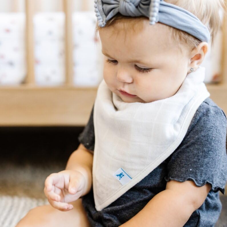Little Unicorn Cotton Muslin with Fleece Bandana Bib
