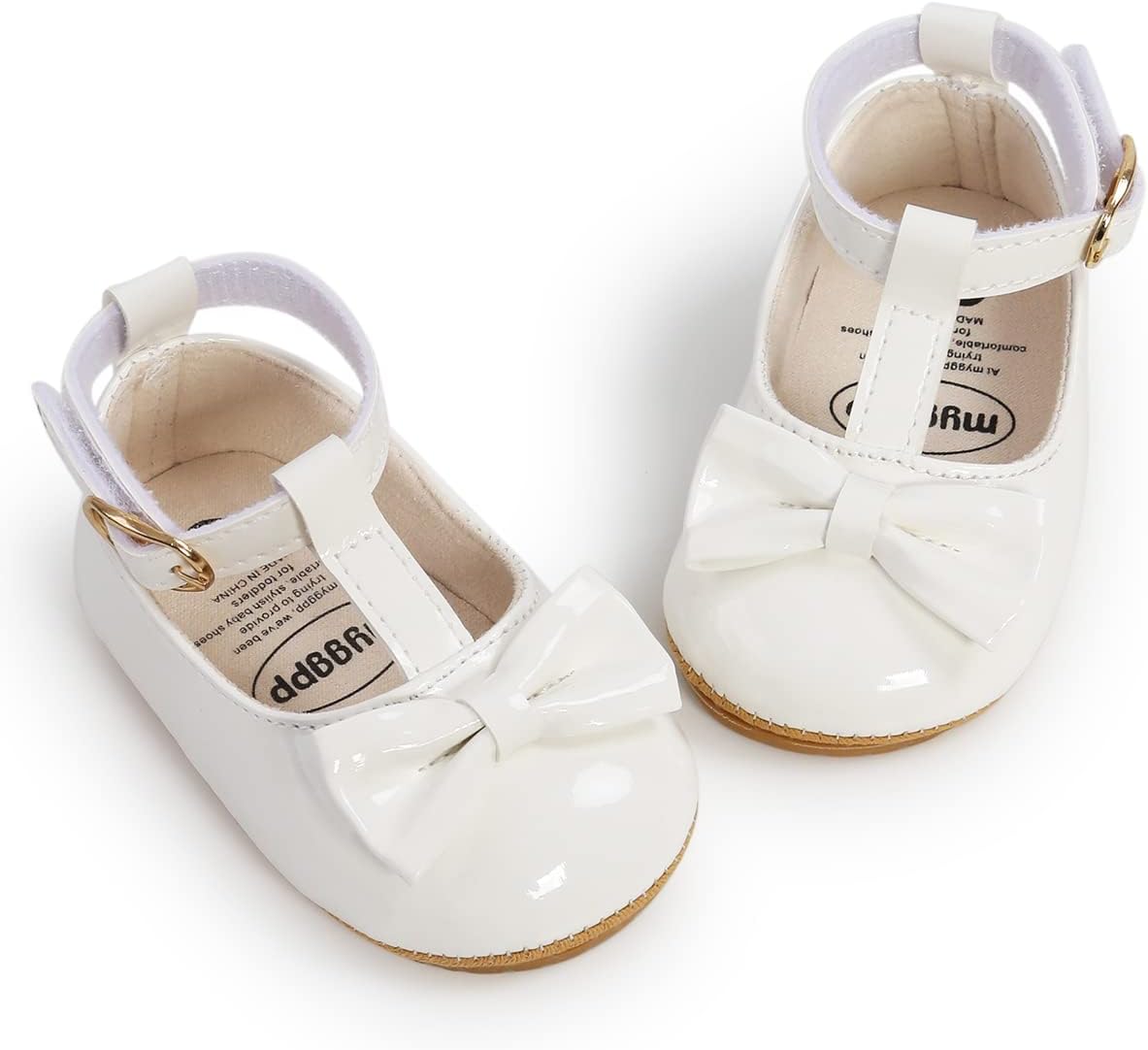 Baby Shoes Mary Jane Flats Non Slip Soft Sole Infant Toddler Sneakers First Walkers Party Christmas