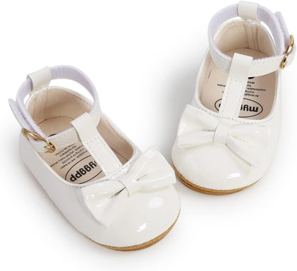 Baby Shoes Mary Jane Flats Non Slip Soft Sole Infant Toddler Sneakers First Walkers Party Christmas