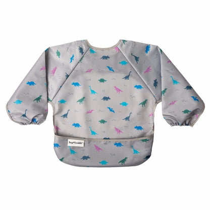 Tiny Twinkle Mess Proof Baby Bib,Waterproof Smock Baby Bib for Eating,Machine Washable Long Sleeve