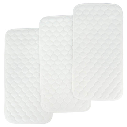 BlueSnail Quilted Thicker Waterproof Changing Pad Liners,3 Count(Snow White 13??x 27??