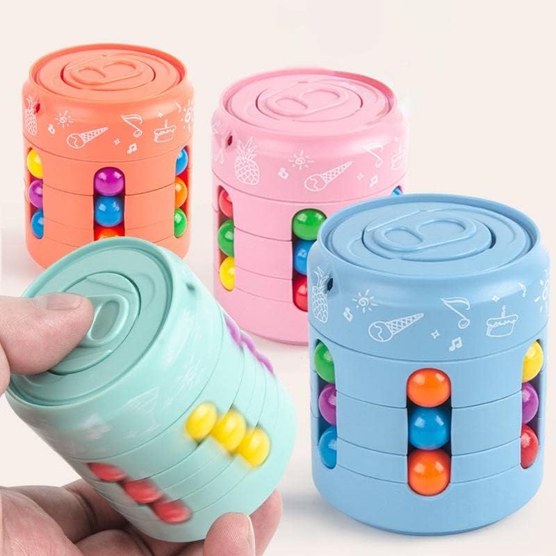 Magic Cube and Fidget Spinner, Rotating Fidget Cube Toy Set, Idea ADHD Fidget Toys, Adult Fidget
