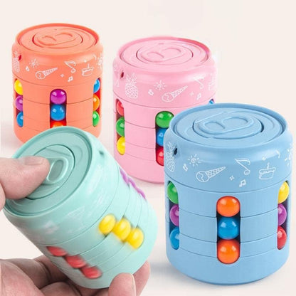 Magic Cube and Fidget Spinner, Rotating Fidget Cube Toy Set, Idea ADHD Fidget Toys, Adult Fidget