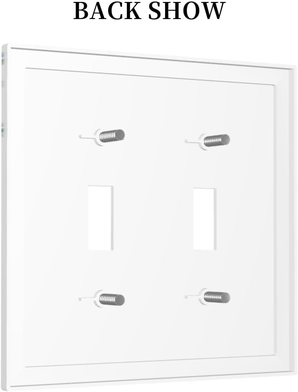 Eucalyptus Leaves Greenery Vine Flowers Simplicity Decorative Switch Plates 2 Gang Double Toggle
