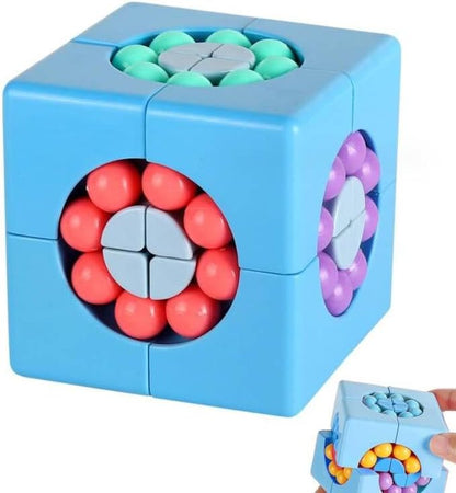 YUDANSI Magic Bean Puzzle Toy, Rotating Cube Magic Bean Educational Puzzle, Magic Ball Brain Teaser