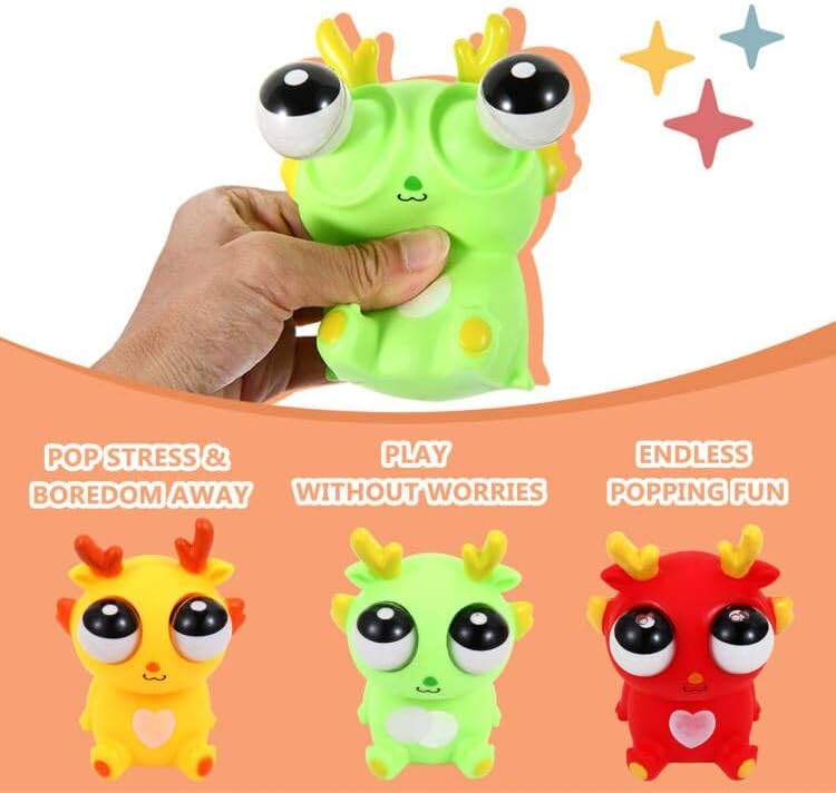 Simple Fidget Pop Toys - Portable, Calming Sensory Hand Toys for Fun & Stress Relief - Soft &
