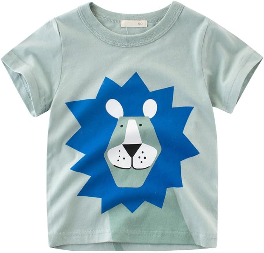 Boys' 4-Pack Excavator Short Sleeve Crewneck T-Shirts Top Tee Size 2-7 Years Toddler Boys' Value