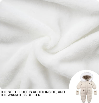 Baby Girl Winter Snowsuit Toddler Jacket Clothes For Boy Infant Jumpsuit Hoodied