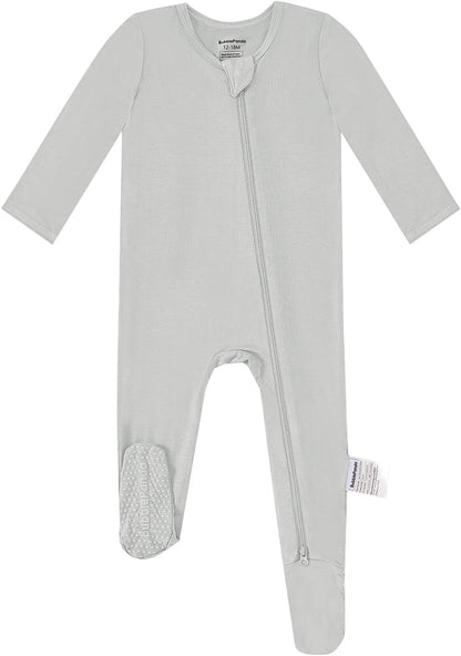 BubblePanda Rayon Made From Bamboo Baby Pajamas Baby Clothes for Boys Girls Unisex Zip-Front