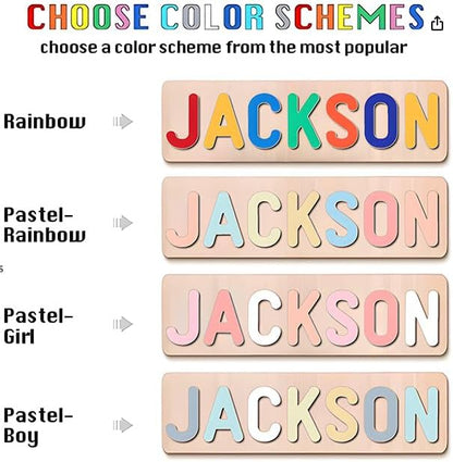 Personalized Name Puzzle for Kids, Personalized Baby Gifts Name Puzzles for Toddlers 1-3, 1st