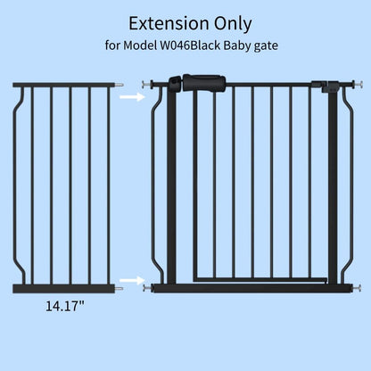 Fairy Baby Safety Gate 14.17 inch Extension for Extra Wide Baby Gate Dog gate Pressure Mounted Walk