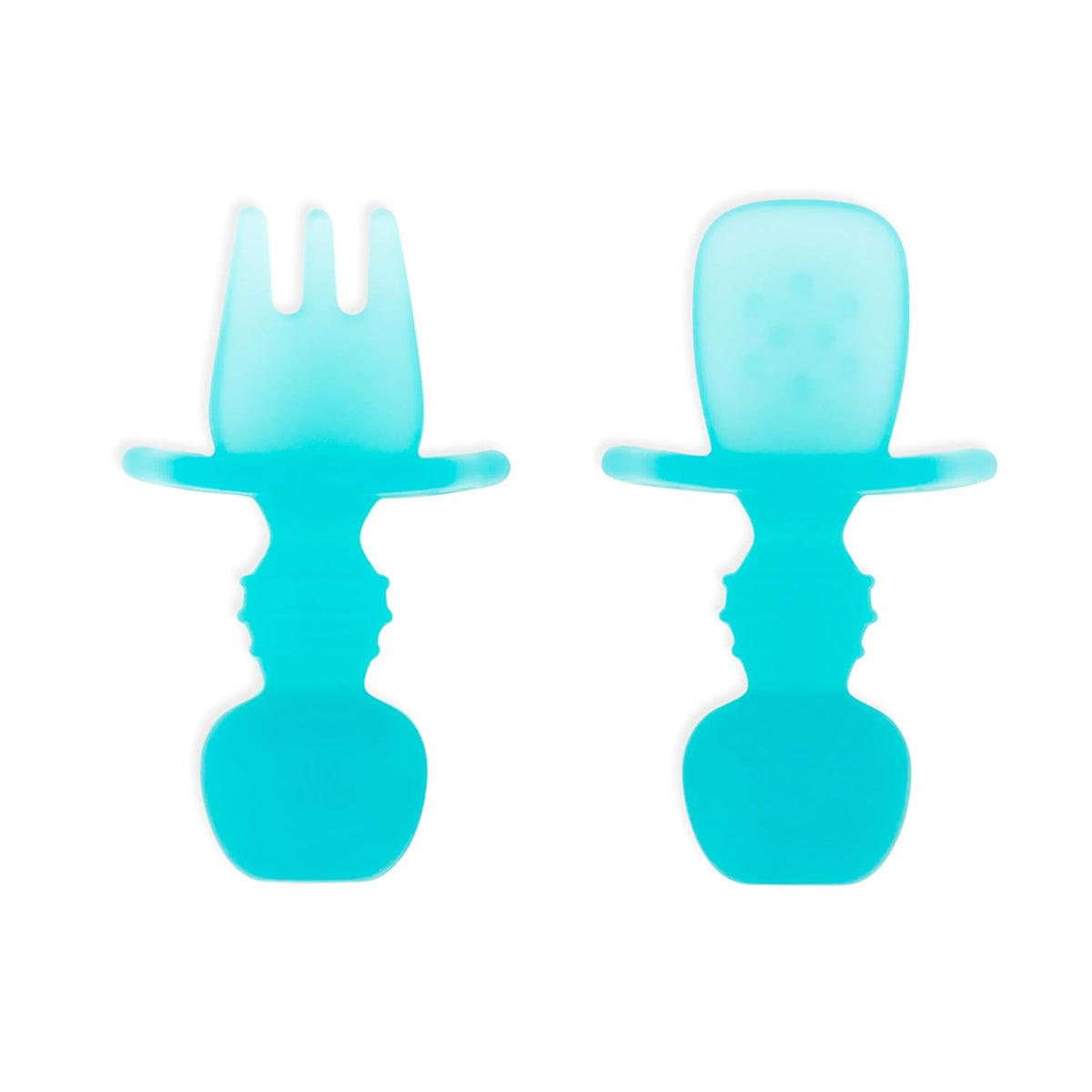 Bumkins Baby Utensils Set, Chewtensils Silicone Spoons for Dipping, Self-Feeding, Baby Led Weaning