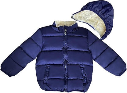 Baby Girls Boys' Winter Fleece Jackets With Hooded Toddler Cotton Dress Warm Lined Coat Outer