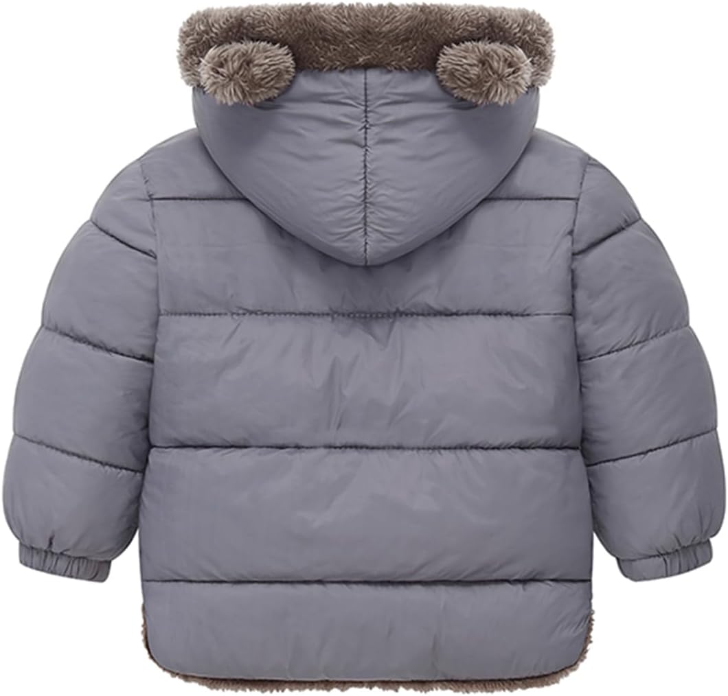 Fairy Baby Infant Baby Winter Coat Cute Teddy Bear Hooded Jacket Warm Fleece Outerwear Windproof
