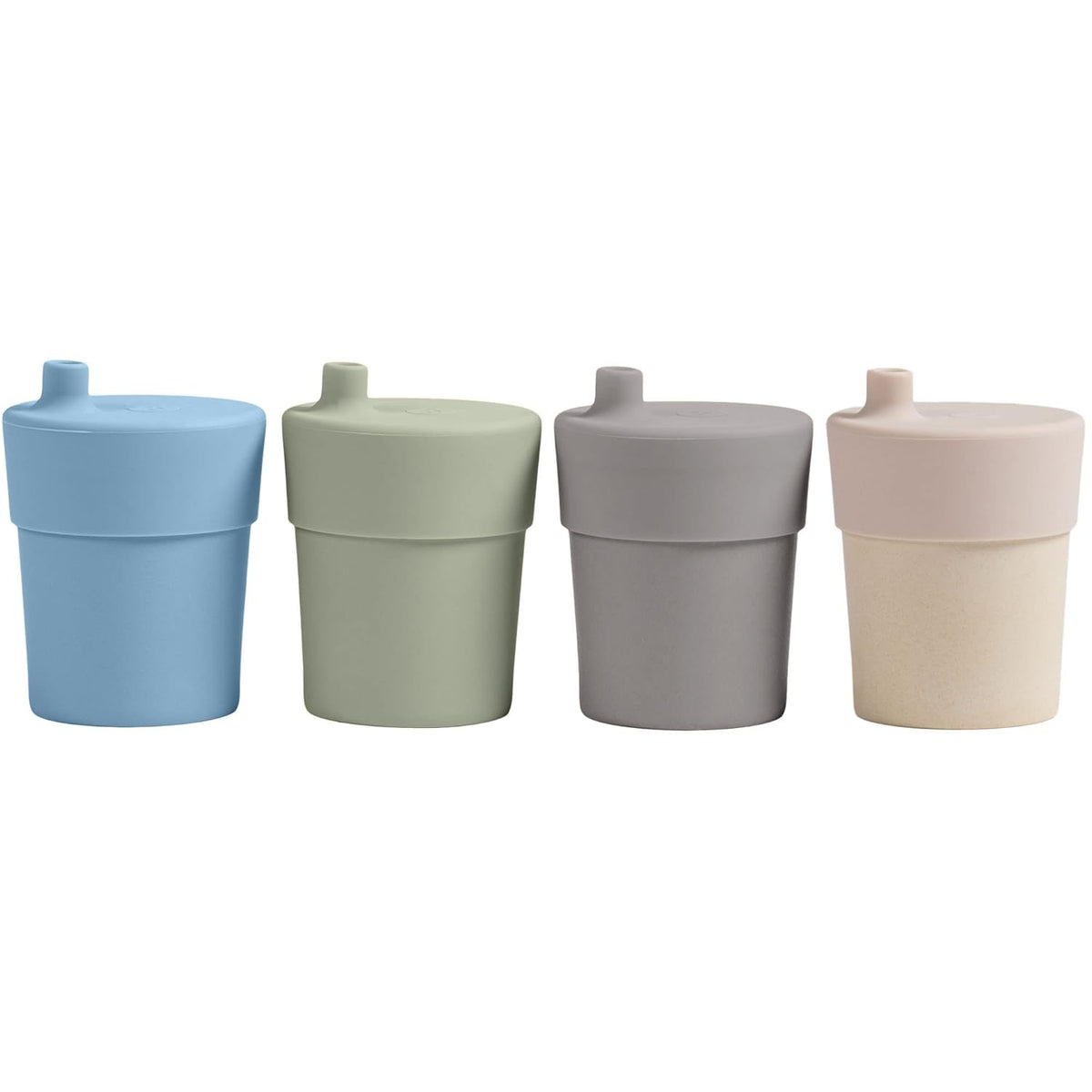WeeSprout Bamboo Grow-With-Me Sippy Cups with Lids, 10 oz Set of Four, Babies Kids & Toddlers, Made