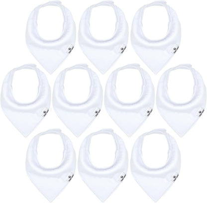 DiaperSquad's Baby Bibs for Drooling and Teething, Bibs for Boys, Baby Girl - Solid Cotton Baby