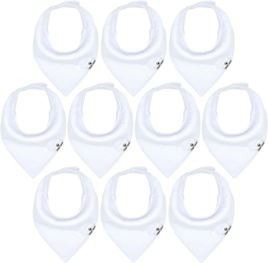 DiaperSquad's Baby Bibs for Drooling and Teething, Bibs for Boys, Baby Girl - Solid Cotton Baby