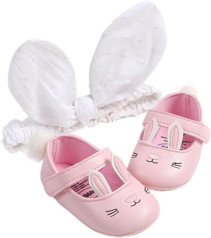 Baby Shoes Mary Jane Flats Non Slip Soft Sole Infant Toddler Sneakers First Walkers Party Christmas