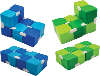 Raymond Geddes Infinity Cube Fidget Toys (Pack of 12) - Block Fidget Toys for Kids - Novelty Toys