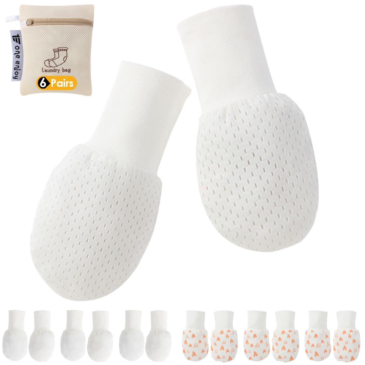 Baby Mittens Anti Scratch Baby Girl Mittens No Scratch Mittens Baby Girls Hands Gloves for 6-12