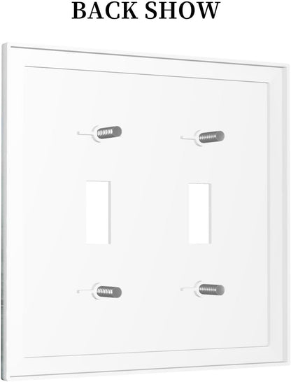 Decorative Switch Plates Wildflower Botanical Watercolor Floral 2 Gang Double Toggle Outlet Light