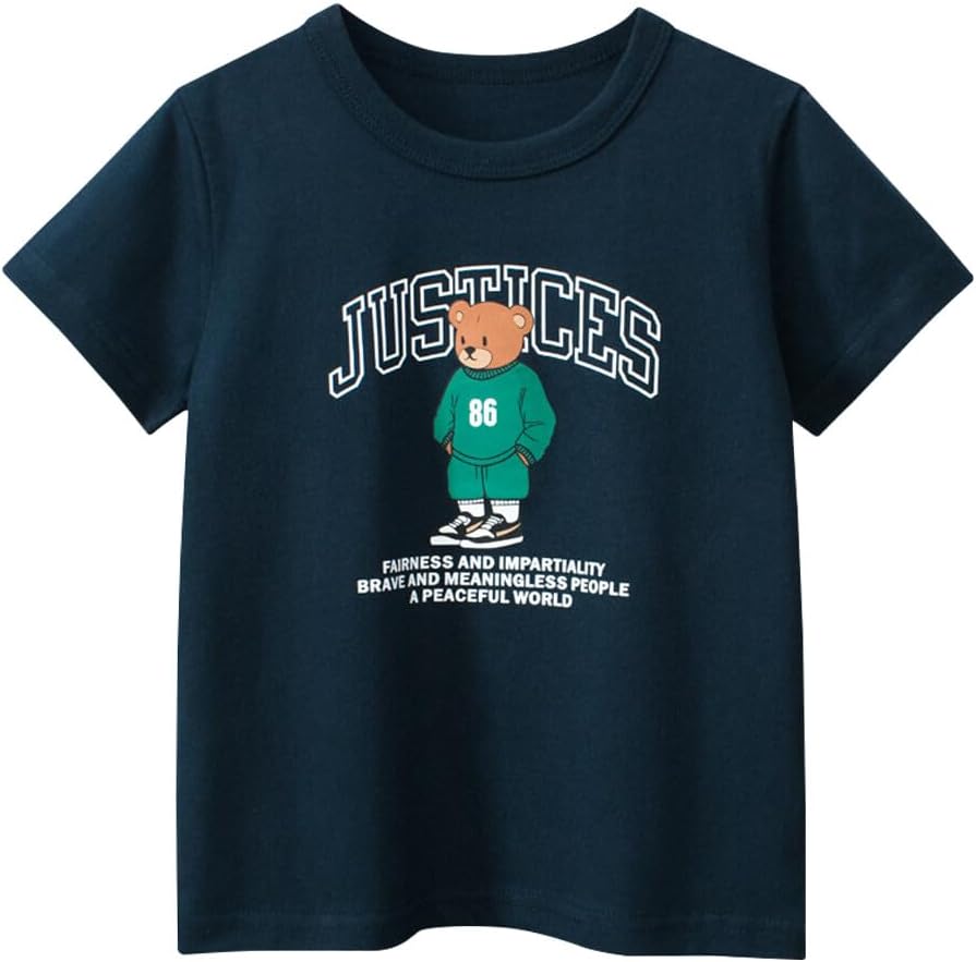 Boys' 4-Pack Excavator Short Sleeve Crewneck T-Shirts Top Tee Size 2-7 Years Toddler Boys' Value
