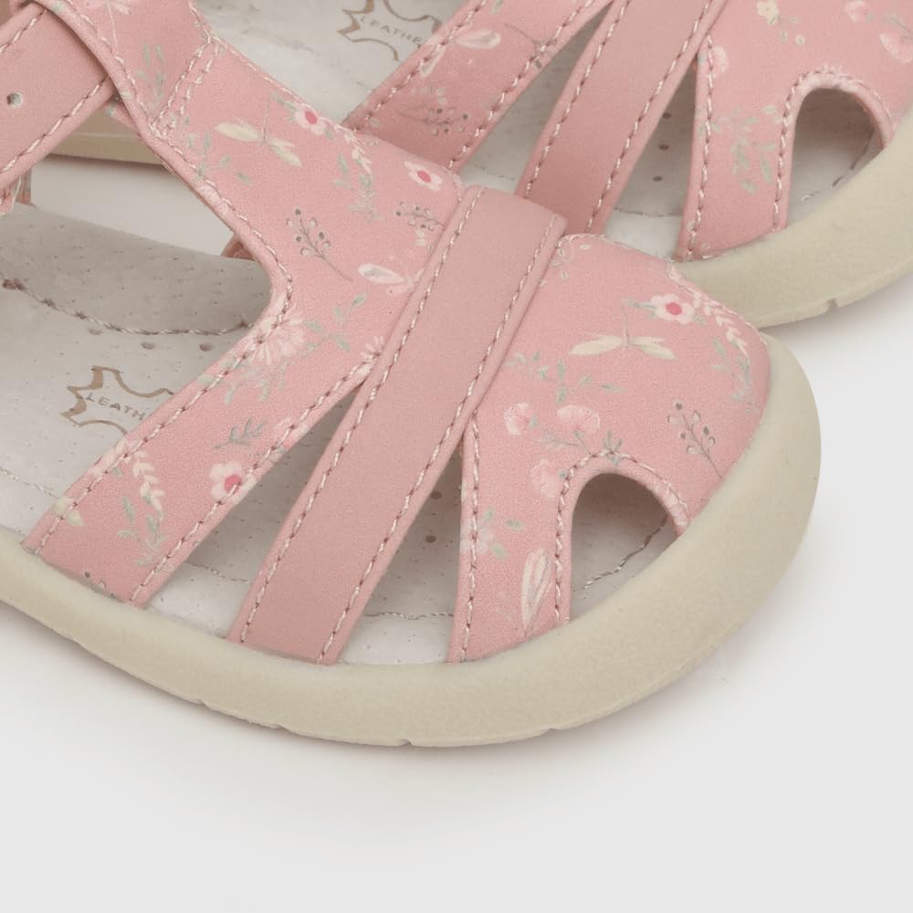 Toddler Girls Fisherman Buckle Sandals - Comfortable Summer Sandals with Closed Toe & Adjustable