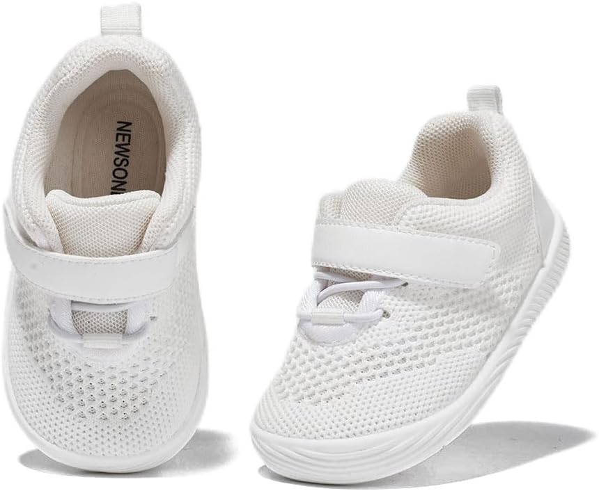 Newsonet Baby Shoes Boys Girls First Walking Breathable Non Slip Walker Sneakers Soft Sole 6 9 12