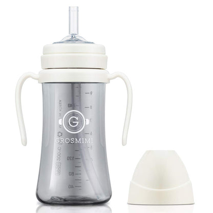 GROSMIMI Spill Proof no Spill Magic Sippy Cup with Straw with Handle for Baby and Toddlers
