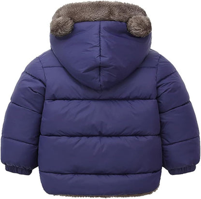 Fairy Baby Infant Baby Winter Coat Cute Teddy Bear Hooded Jacket Warm Fleece Outerwear Windproof