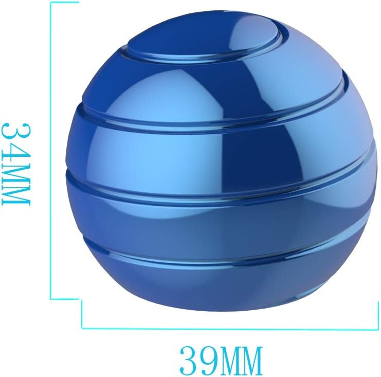 Kinetic Desk Spinning Toy, 1.54'' Kinetic Desktop Toy Ball for Anxiety ADHD, Optical Illusion